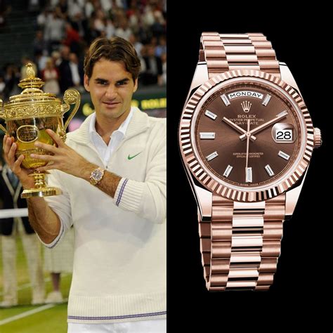 roger federer rolex goat collection.